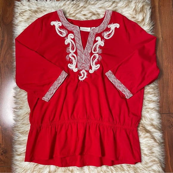 Chicos dropped waist embroidered tunic - Picture 4 of 7